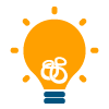 Lightbulb with Enwtined emblem icon